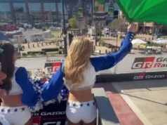 Dallas Cowboys Cheerleaders Bring Signature Energy to Race Day Kickoff Cowboys Cheerleaders Set the Tone Early