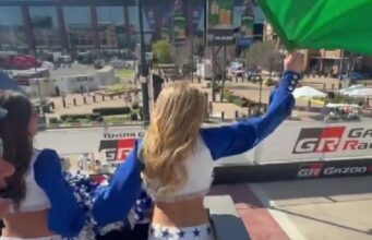 Dallas Cowboys Cheerleaders Bring Signature Energy to Race Day Kickoff Cowboys Cheerleaders Set the Tone Early