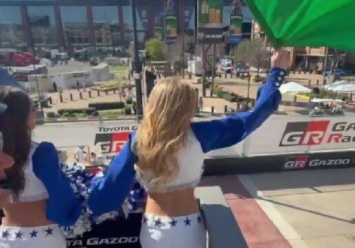 Dallas Cowboys Cheerleaders Bring Signature Energy to Race Day Kickoff Cowboys Cheerleaders Set the Tone Early