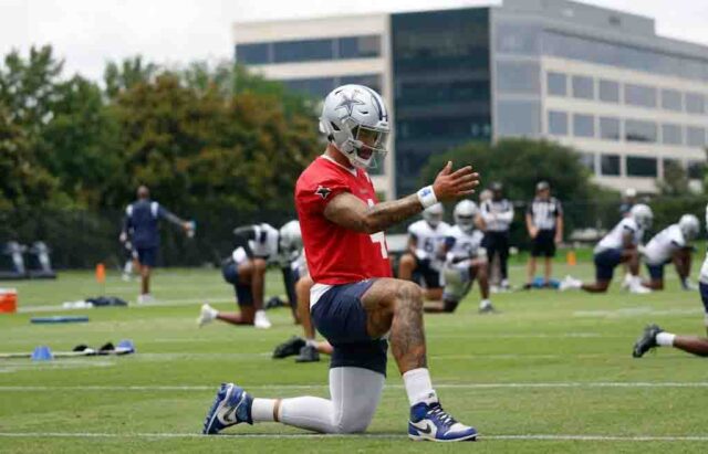 Dak Prescott Embraces Super Bowl Pressure at Cowboys Camp Dak Prescott Embraces Super Bowl Pressure at Cowboys Camp